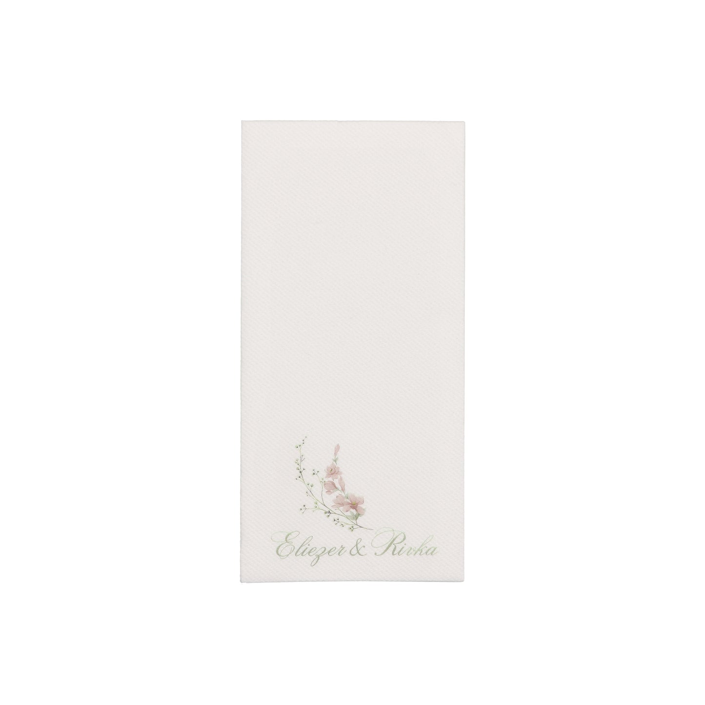Floral Name Dinner Napkin