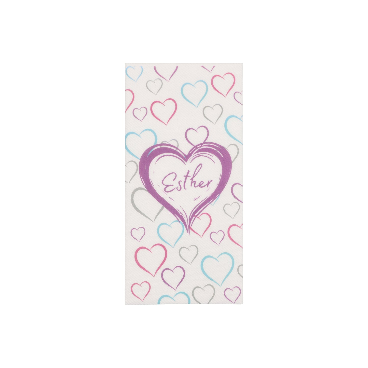 Hearts Dinner Napkin