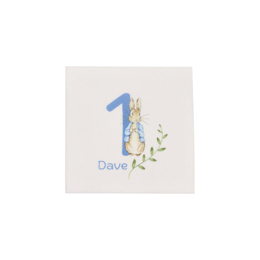 Bunny Number Cocktail Napkin