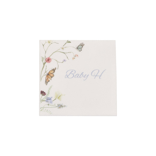 Floral Baby H Cocktail Napkin